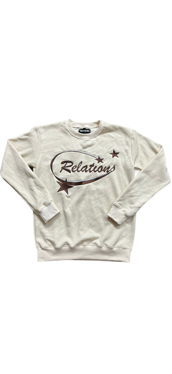 Star Logo Crewneck(Mocha Brown+Cream)