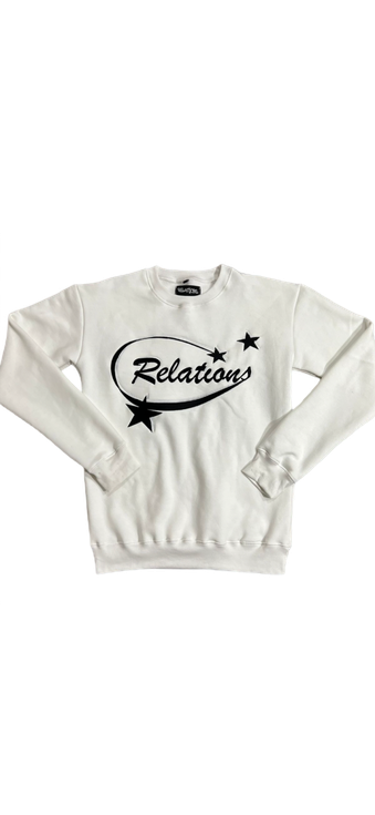 Star Logo Crewneck (White+Black)